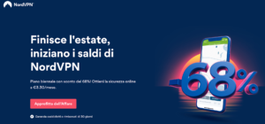 Finisce l'estate, iniziano i saldi di NordVPN