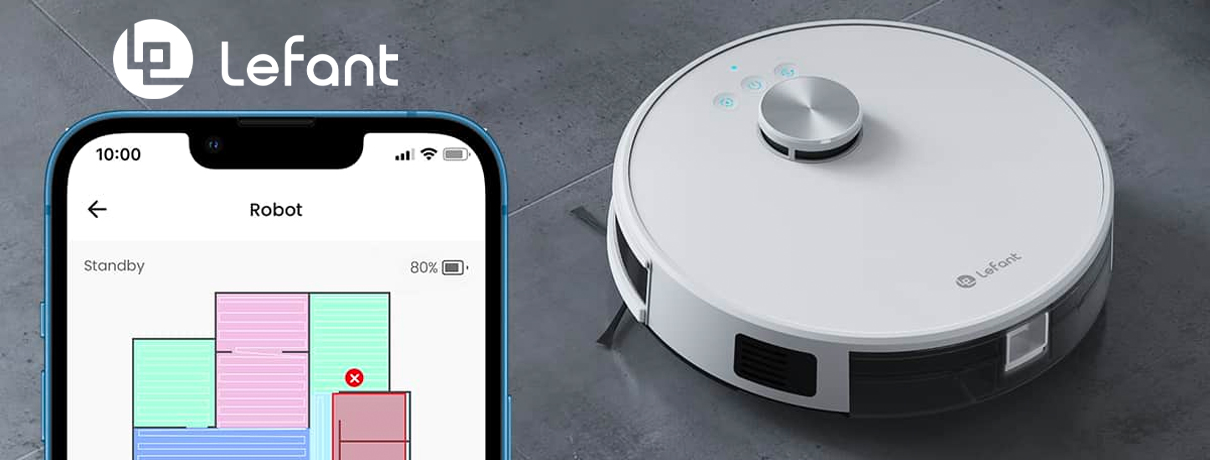 Lefant M1: robot aspirapolvere con Wi-Fi e navigazione intelligente